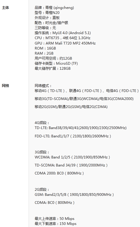 千元机的又一选择——全网通青橙N20体验分享
