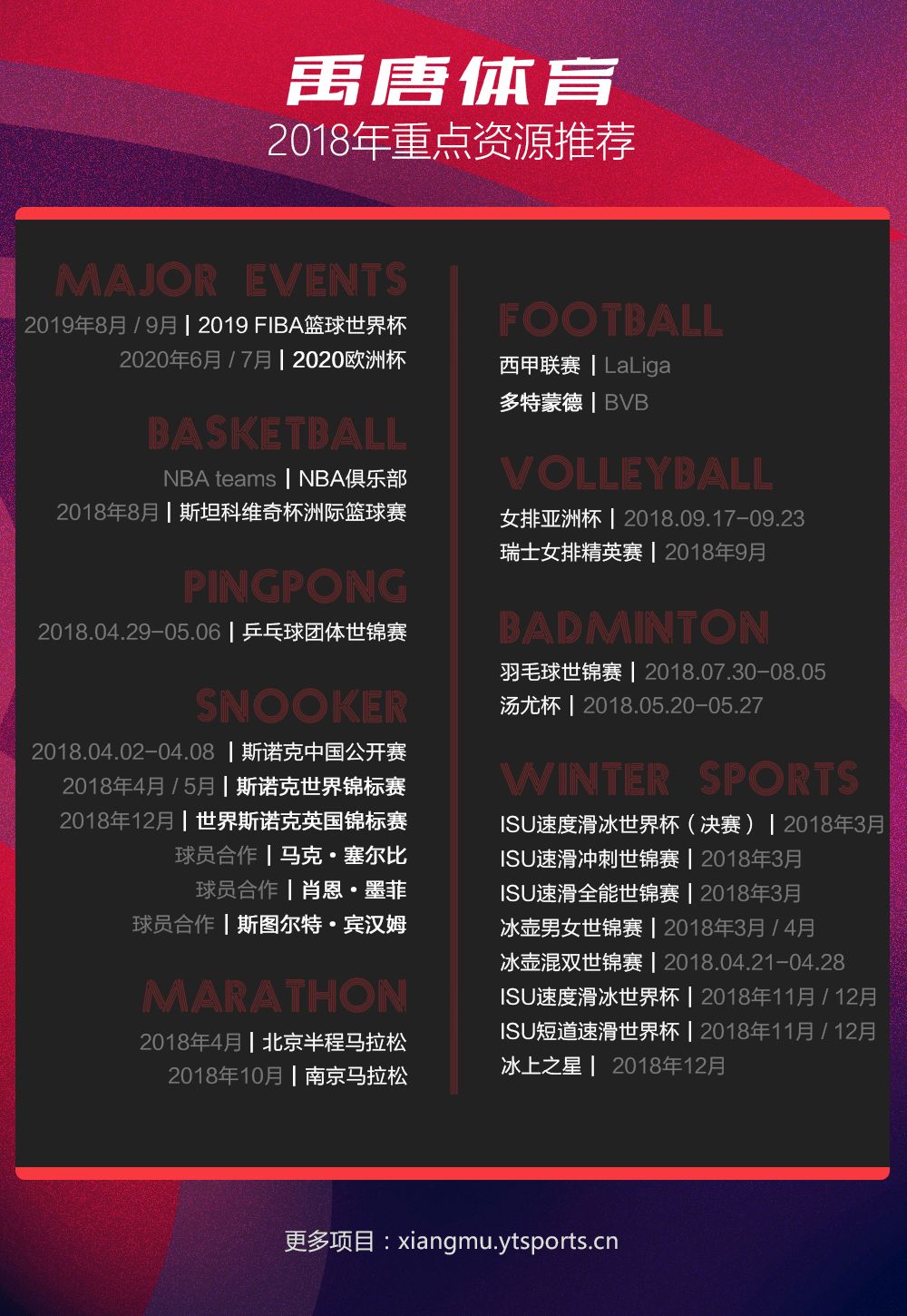 中国马拉松赛事一览表,2018马拉松赛事时间表