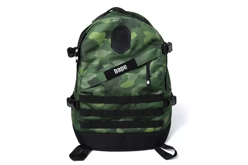 bape蓝色渐变正品,复古深蓝色双肩包潮牌