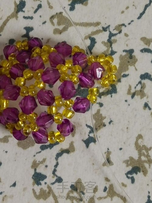 伞的串珠方法,小雨伞串珠