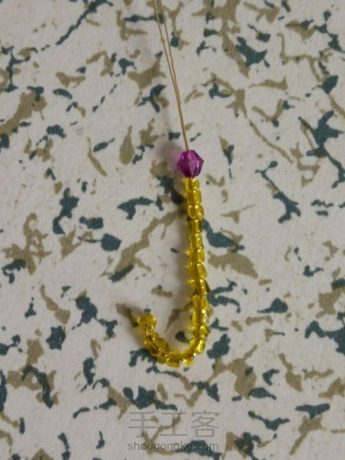 伞的串珠方法,小雨伞串珠