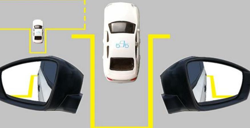 科目二倒车入库左右后视镜不平行,科目二倒车入库后视镜平行