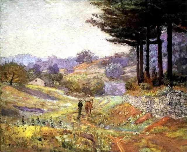 意象油画名家作品,当代中国油画名家写生风景