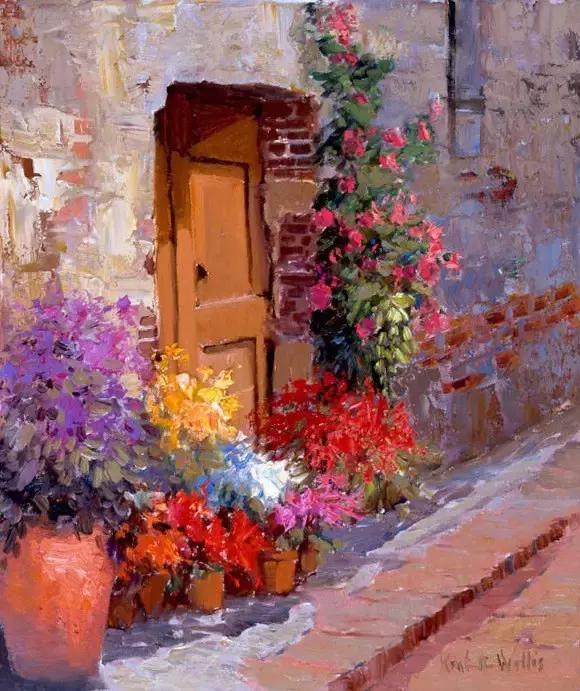 意象油画名家作品,当代中国油画名家写生风景