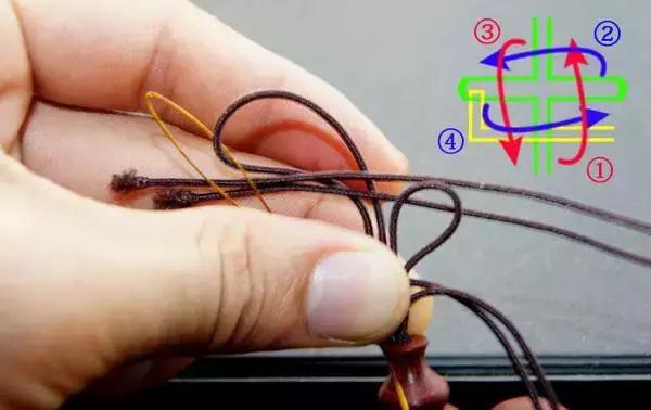 佛珠吉祥结的编法教程,手串绳吉祥结打法