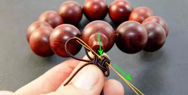 佛珠吉祥结的编法教程,手串绳吉祥结打法