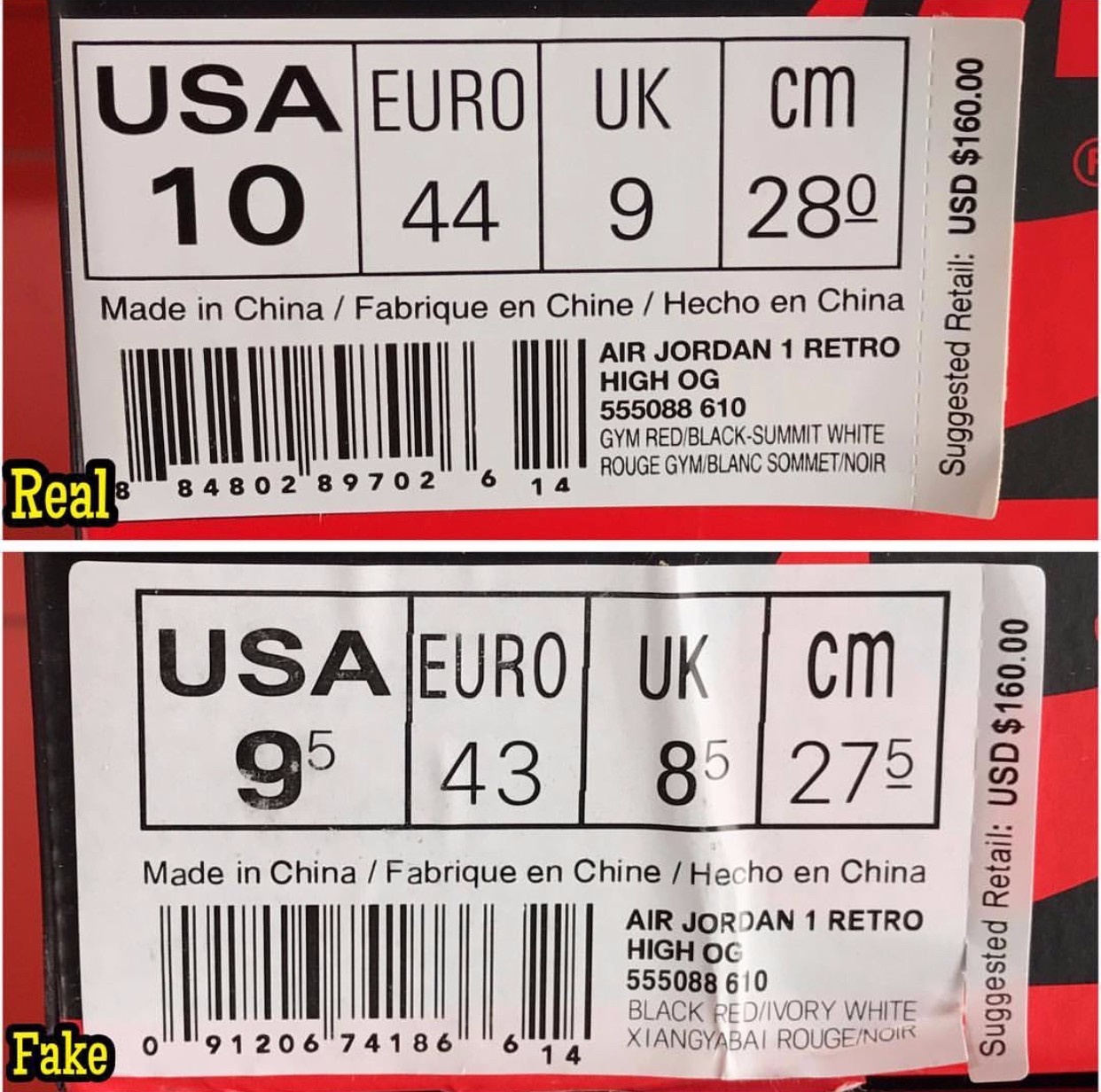 aj1bred真假,怎么分辨aj1的真假低帮