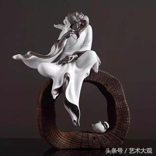 禅意雕塑作品,陶艺雕塑