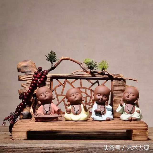 禅意雕塑作品,陶艺雕塑