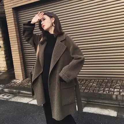 想要高级感的衣服,黑色大衣穿搭高级感小个子