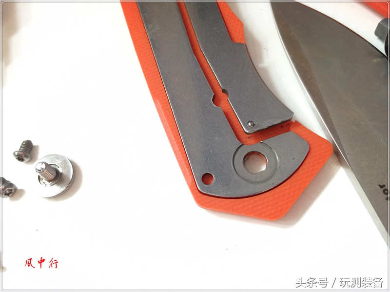 悍迪HARNDS双子星橙色柄户外*刀折**评测