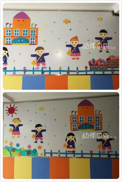 幼儿园班级主题墙布置简单大方,小学新学期新气象主题墙