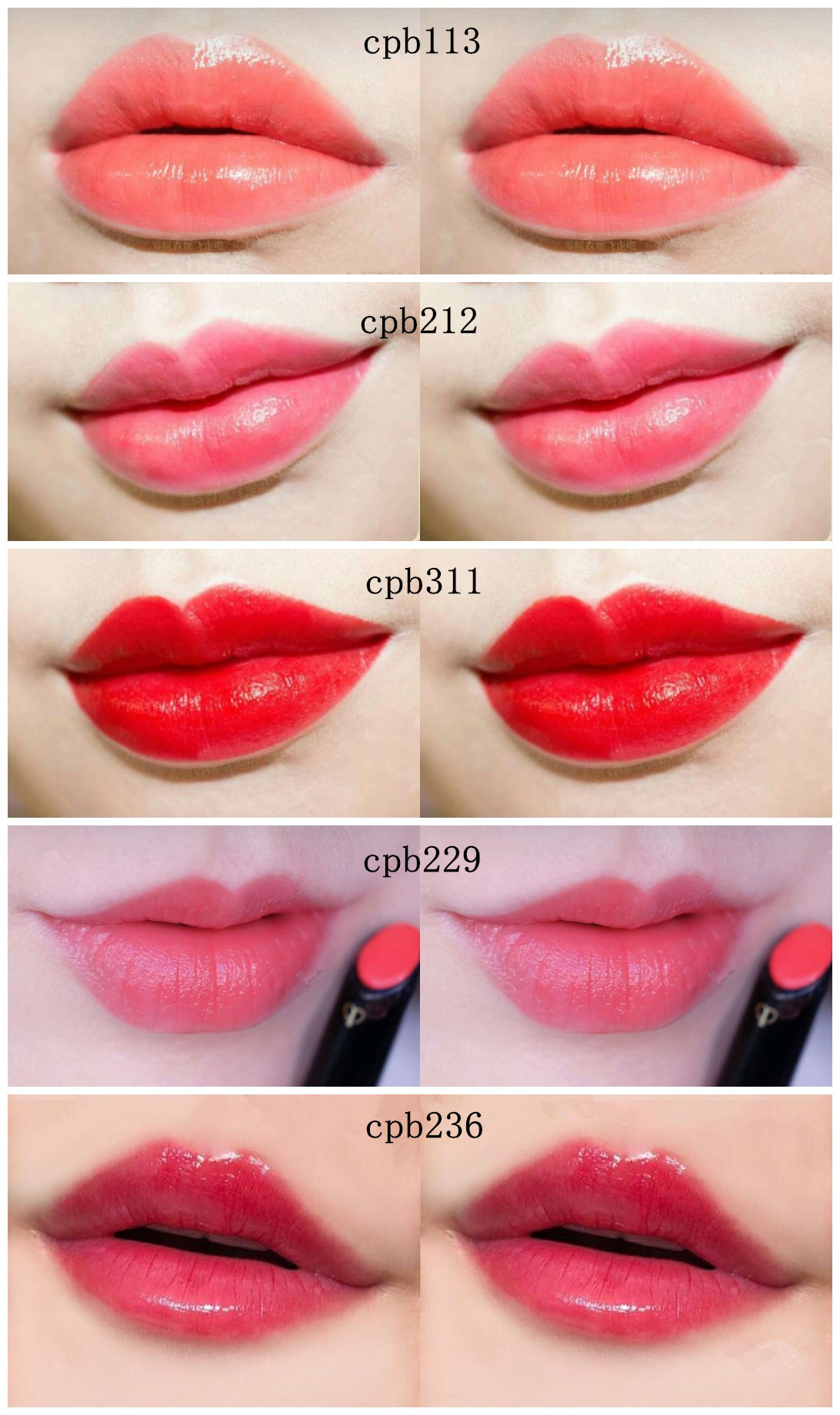 各大品牌热门口红色号大全,圣罗兰口红1966和308色号哪个好看