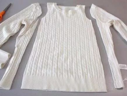无袖旧毛衫改造大全图,旧毛衣改造100种方法