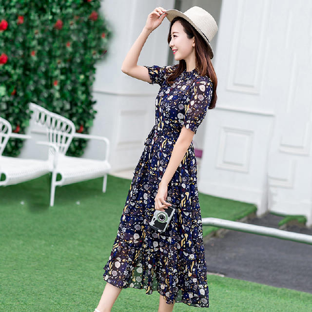 雪纺印花让三十岁的你美的柔美和纯真