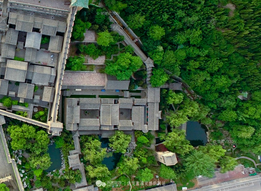 俯瞰皇城,空中俯瞰美丽的视频