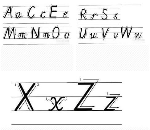 26个英文字母书写哪套教材好,26个英文字母书写法