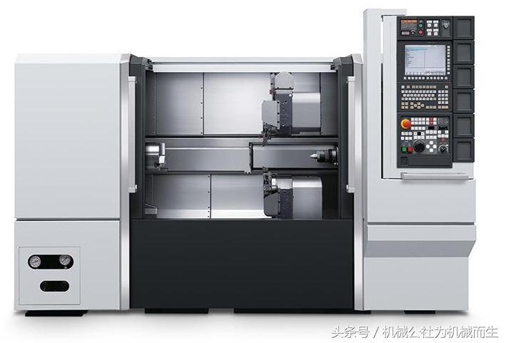 双主轴双刀塔平床身数控车床,双主轴双刀塔车床视频