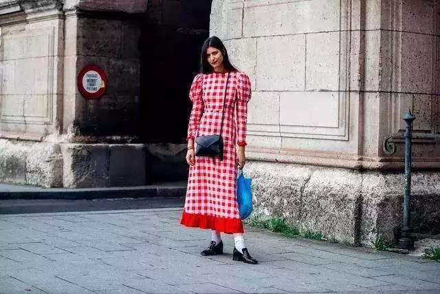 格纹怎么穿显瘦,韩式格纹怎么穿