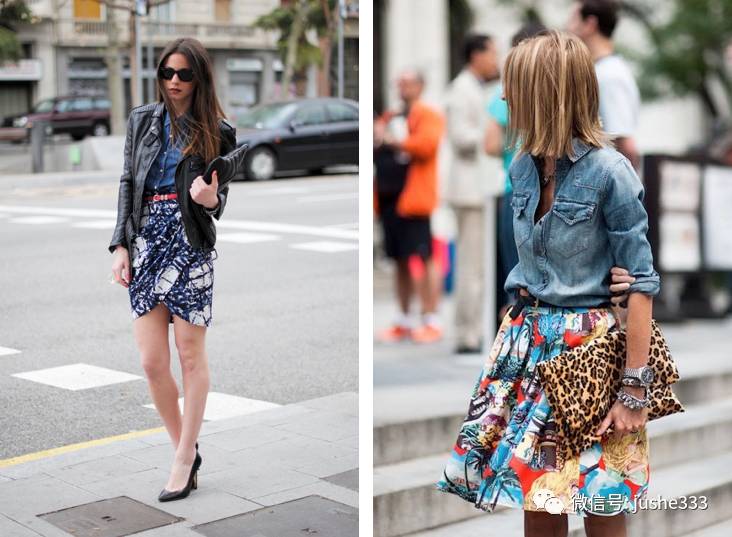 小个子牛仔衬衫的穿法,万能单品白衬衫的n种穿法