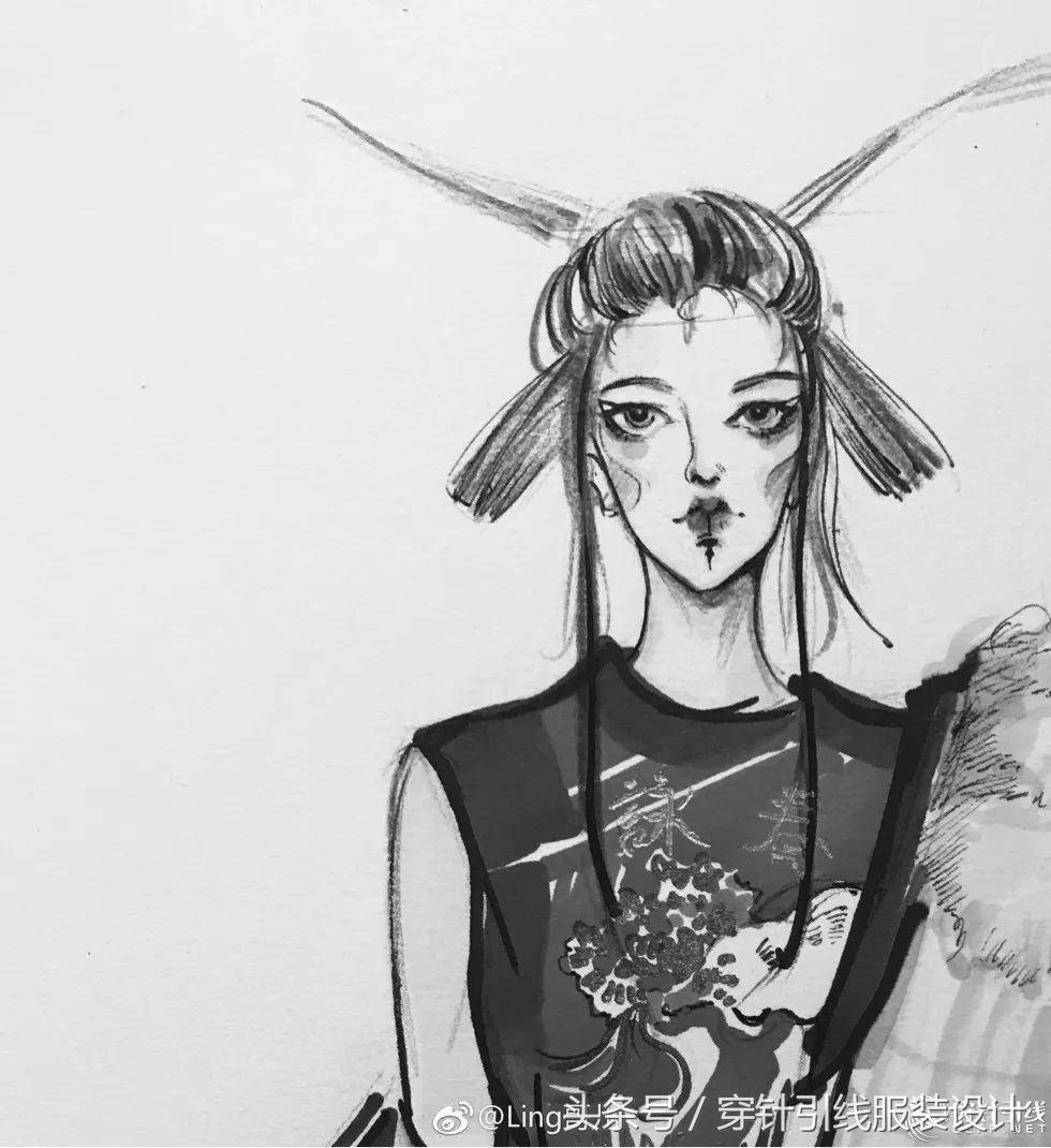 时装手绘视频,时装简笔画手绘图片