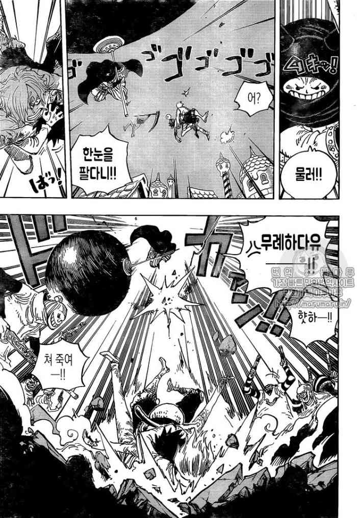 海贼王897话韩文版:小狮子月亮形态太丑,山治吊打“宇智波斑”