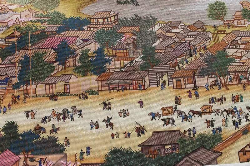 清明上河图十字绣在哪儿出售,十字绣的清明上河图