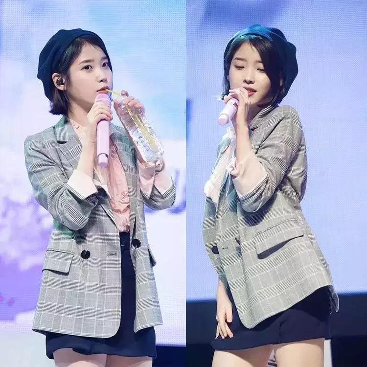 格纹怎么穿显瘦,韩式格纹怎么穿