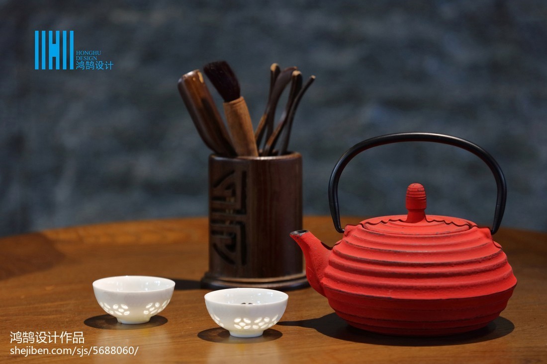 时尚仪式感茶馆设计风格,工装茶室设计的经典案例