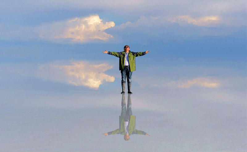 玻利维亚乌尤尼天空之镜视频,天空之镜玻利维亚