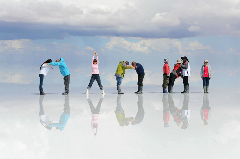 玻利维亚乌尤尼天空之镜视频,天空之镜玻利维亚