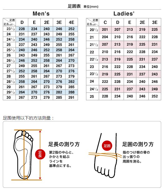 海淘亚瑟士鞋码对照表,欧美鞋码怎么选