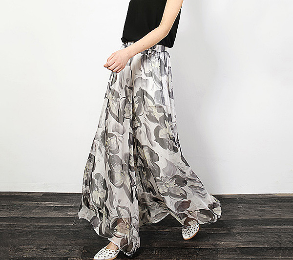 裙裤阔腿裤夏季搭配,阔腿裤穿搭时尚女装图片夏季