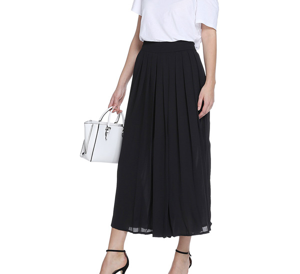 裙裤阔腿裤夏季搭配,阔腿裤穿搭时尚女装图片夏季