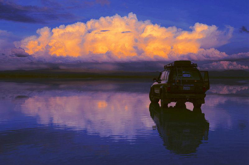 玻利维亚乌尤尼天空之镜视频,天空之镜玻利维亚