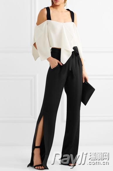 孙怡穿毛边裤子,孙怡穿黑色裤子