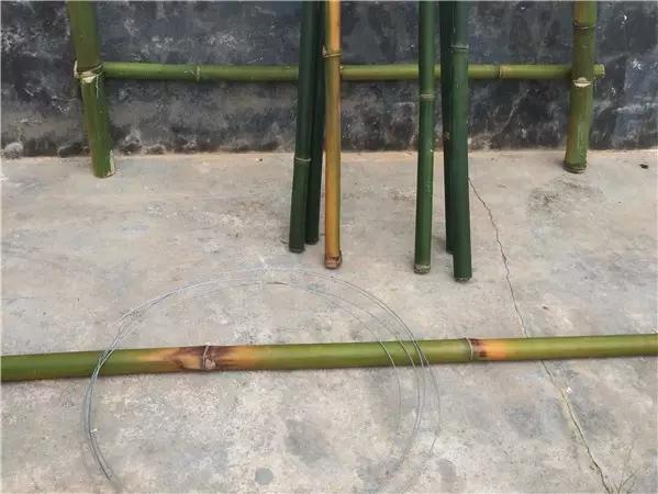 自制月季花架竹子,竹子自制拱门花架教程