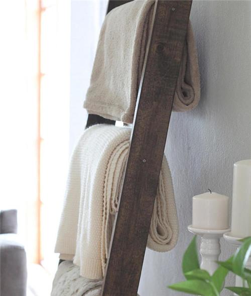 置物架小户型收纳,原木梯形置物架书架家用落地