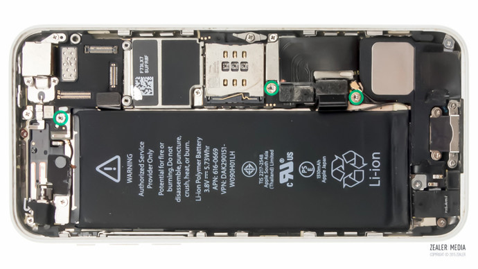 拆修iphone手机,苹果5c换后壳