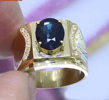 彩宝男戒：男人也可以如此风骚