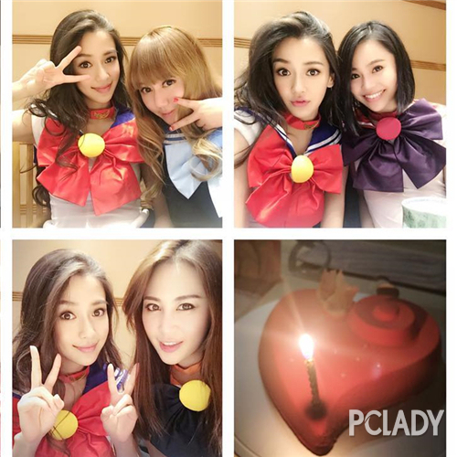 angelababy模仿美少女战士图 (angelababy为小女孩画美少女战士)