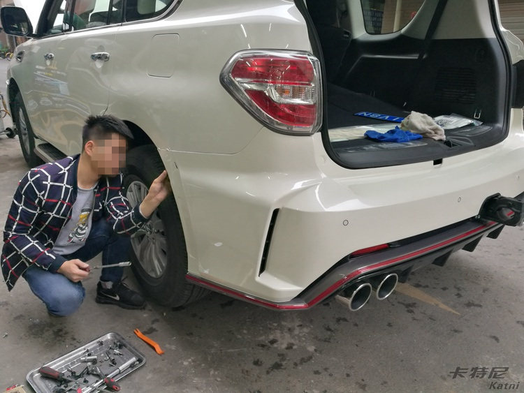 途乐nismo大包围喷漆教程,日产途乐改装包围