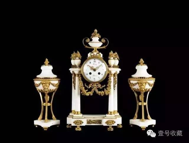 欧洲古董钟白色珐琅表盘,富玩珠宝穷玩表