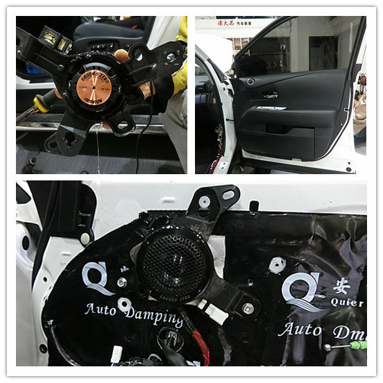 完美音质，雷克萨斯RX270汽车音响改装德国零点三分频喇叭功放低音