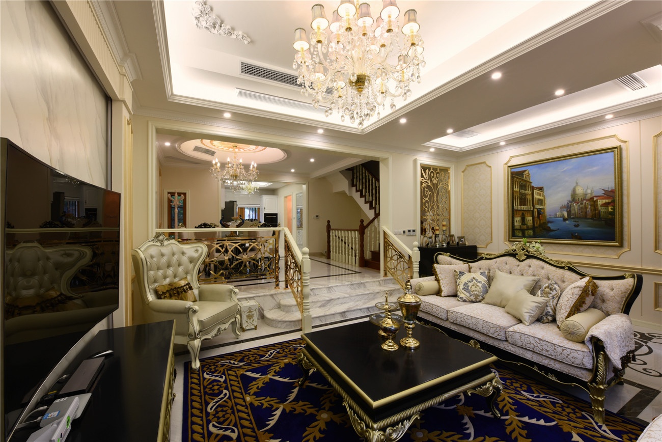 莫奈花园装修,法式庄园独栋别墅装修设计效果图