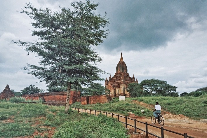 蒲甘的佛塔大体分为9个部分,蒲甘佛塔