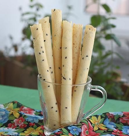 香脆花蛋卷做法大全,自制无糖蛋卷酥脆做法