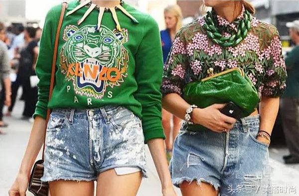 牛仔短裤穿搭让你更出众,好看的穿搭牛仔短裤