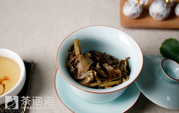 茶滋味老班章小龙珠熟茶,小龙珠老白茶