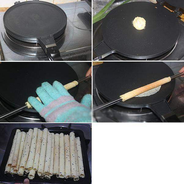 香脆花蛋卷做法大全,自制无糖蛋卷酥脆做法